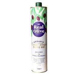 The Real Olive Company Organic Unfiltered Extra Virgin Olive Oil 750ml