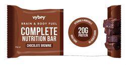 Vybey Complete Nutrition Bar Chocolate Brownie. 80g bar.