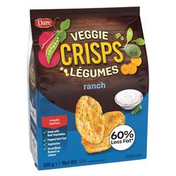 Veggie Crisps VEGGIE CRISPS - Ranch Flavour. Popped not fried. 100g bag.