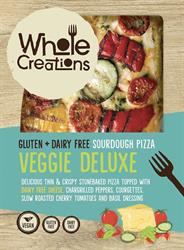 Wholecreations Gluten & Dairy Free Roasted Veggie Deluxe Sheesy Pizza 314g