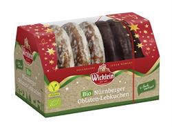 Wicklein Wicklein Organic Lebkuchen Hearts Filled & Choc Covered 200g
