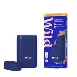 Wild Wild Men's Navy Case and Cedar & Sandalwood Deo 40g