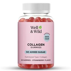 Well and Wild Well & Wild Collagen Gummies Strawberry 60 Gummies
