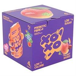 XOXO SODA XOXO Soda Sparkling Tropical Prebiotic Soda 4x330ml Can