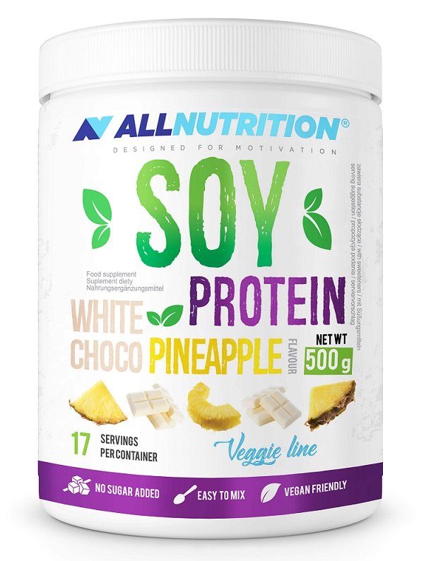Allnutrition: Soy Protein, White Choco Pineapple - 500g