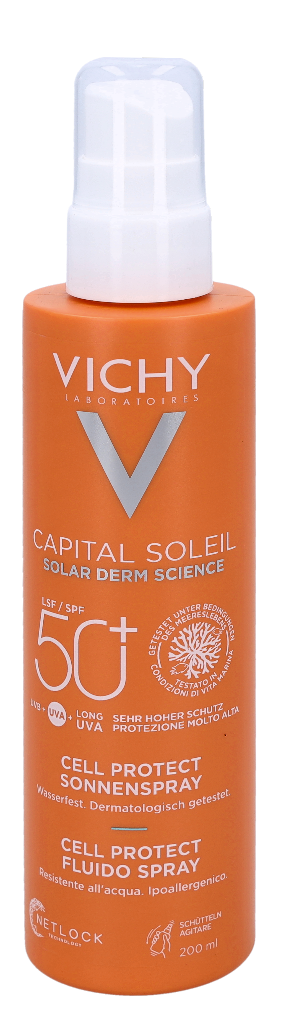 Vichy Capital Soleil Cell Protect Water Fluid Spray SPF50+ 200 ml