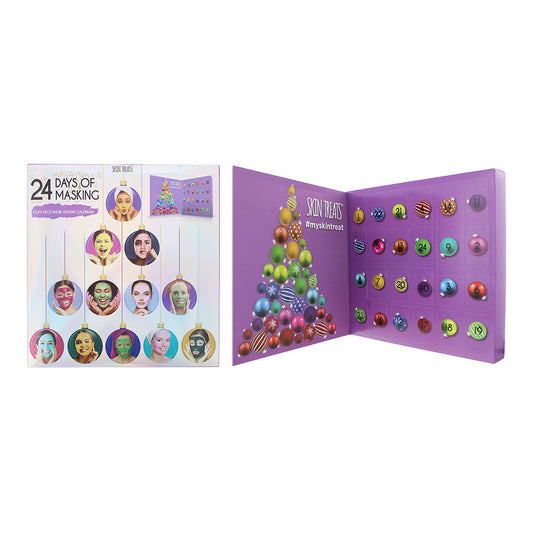 Skin Treats 24 Days of Masking Advent Calendar 24 x Clay Face Mask