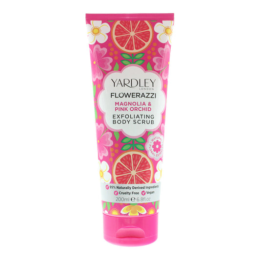 Yardley Flowerazzi Magnolia & Pink Orchid Body Scrub 200ml