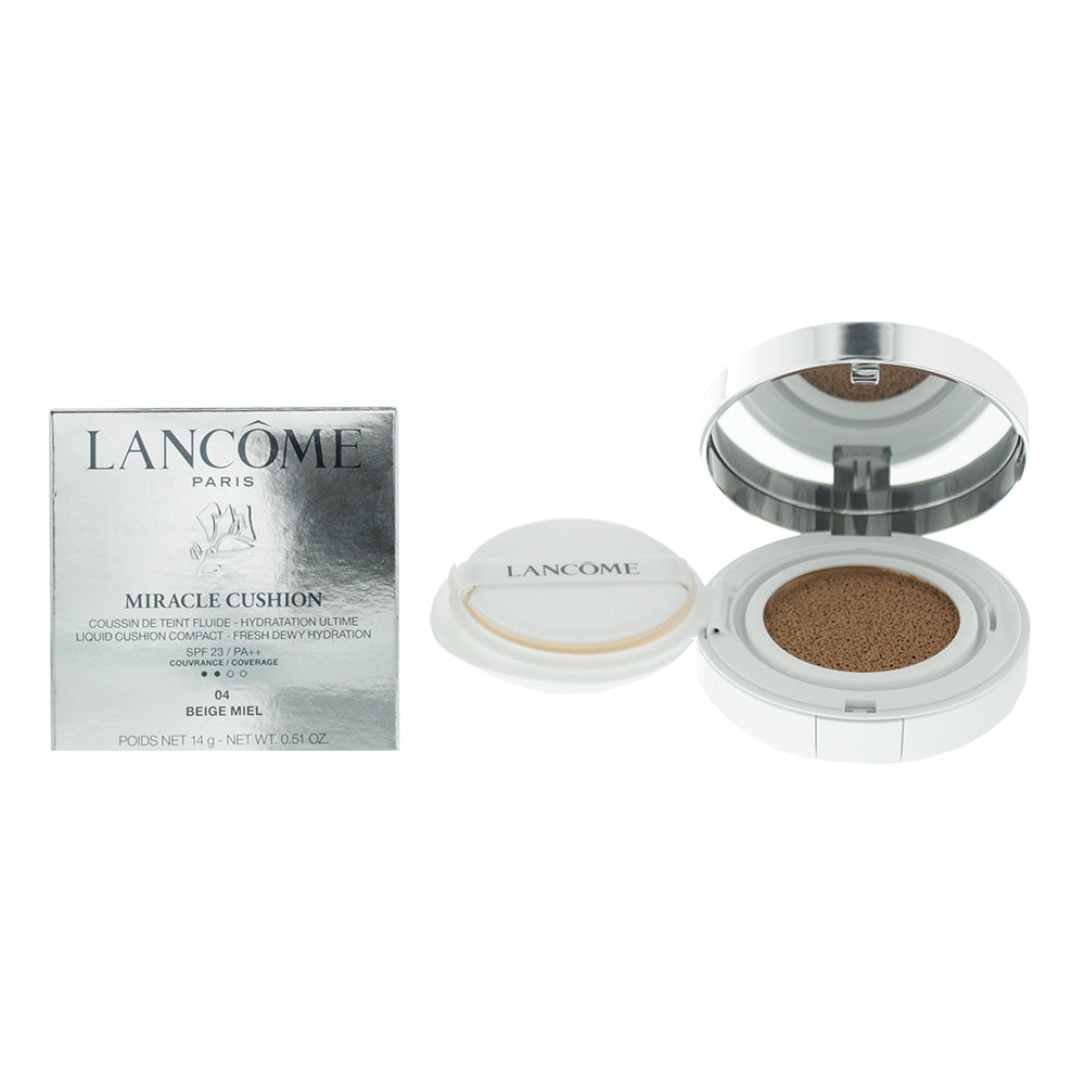 Lancôme Miracle Cushion 04 Beige Miel Foundation SPF 23 14g