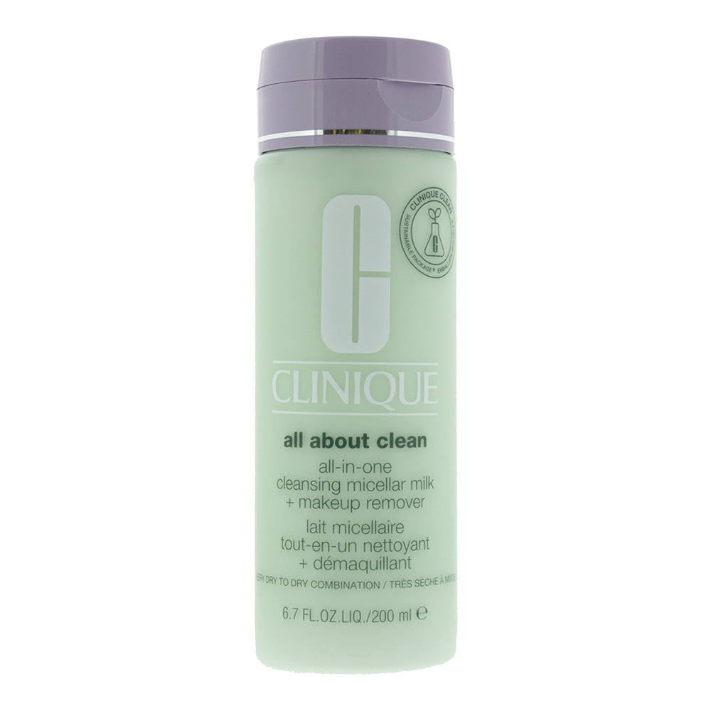 Clinique All About Clean All-in-One Cleansing Micellar Milk + Make Up Remover Skin Type 12 200ml