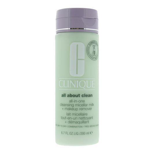 Clinique All About Clean All-in-One Cleansing Micellar Milk + Make Up Remover Skin Type 12 200ml
