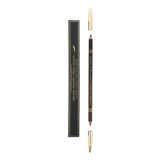 Joan Collins Duo Eyebrow Pencil Black/Dark Brown 1.56g