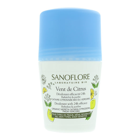 Sanoflore 24H Citrus Deodorant Roll-On 50ml