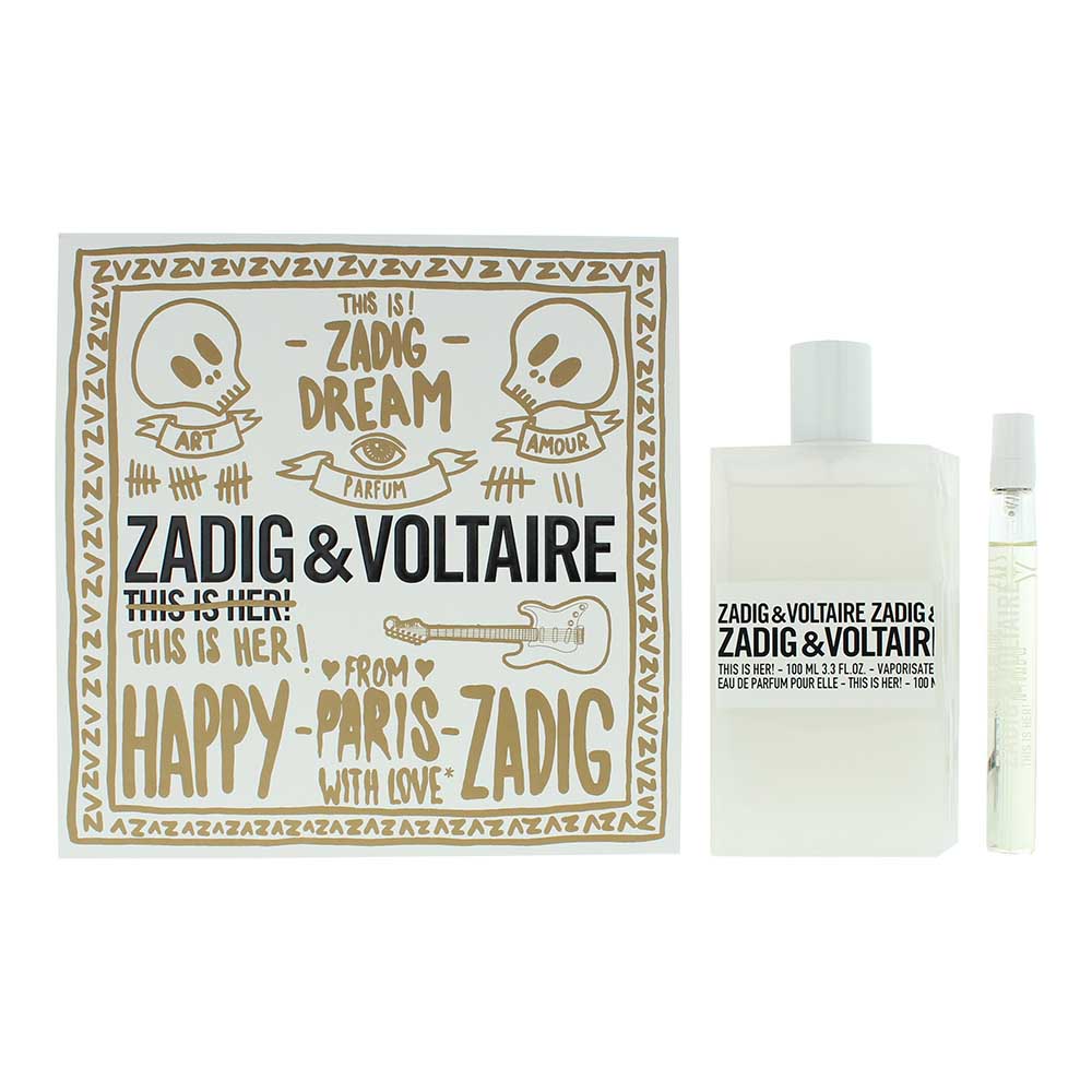 Zadig & Voltaire This Is Her! 2 Piece Gift Set: Eau de Parfum 100ml - Eau de Parfum 10ml