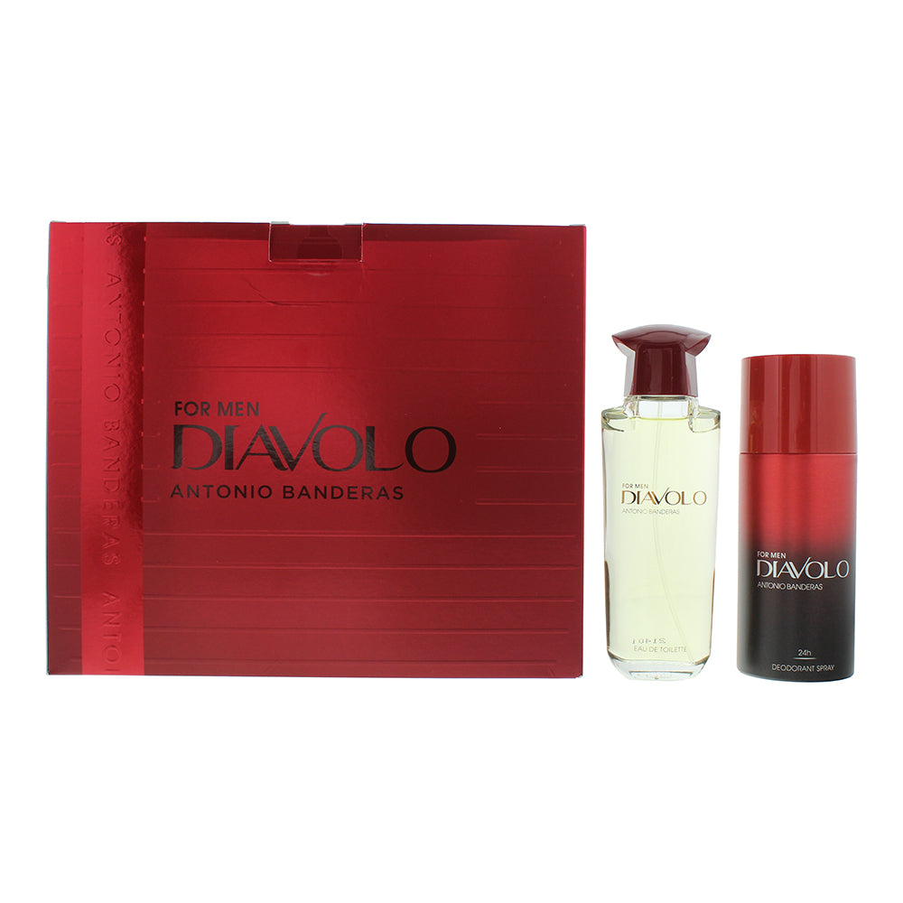 Antonio Banderas Diavolo 2 Piece Gift Set: Eau de Toilette 100ml - Deodorant Spray 150ml