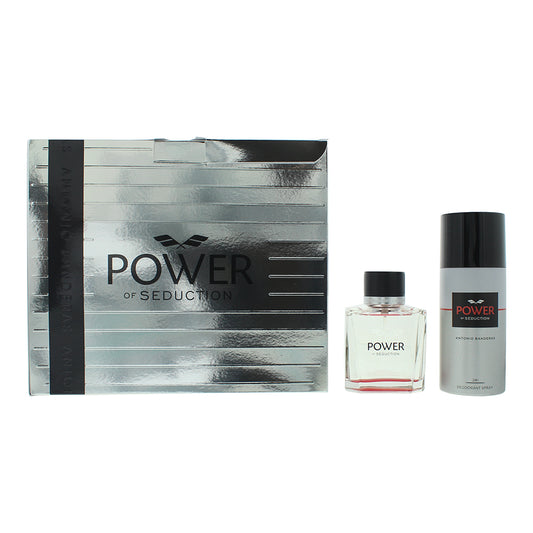 Antonio Banderas Power Of Seduction 2 Piece Gift Set: Eau de Toilette 100ml - Deodorant Spray 150ml