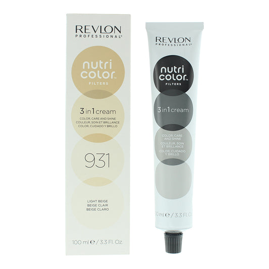 Revlon Nutri Color Filters 931 Light Beige 3 In 1 Hair Colour 100ml