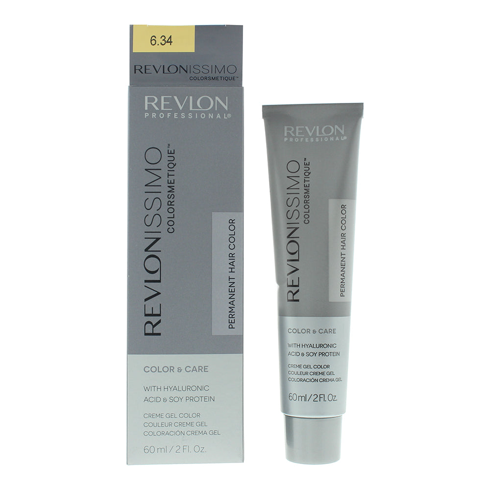 Revlon Revlonissimo Colorsmetique 6.34 Dark Coppery Gold Blonde Hair Colour 60ml