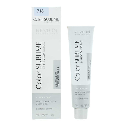 Revlon Color Sublime 7.13 Medium Ash Gold Blonde Hair Colour 75ml