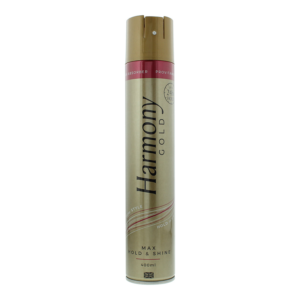 Harmony Gold Max Hold  Shine Hair Spray 400ml