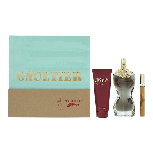 Jean Paul Gaultier La Belle 3 Piece Gift Set: Eau de Parfum 100ml - Eau de Parfum 10ml - Body Lotion 75ml