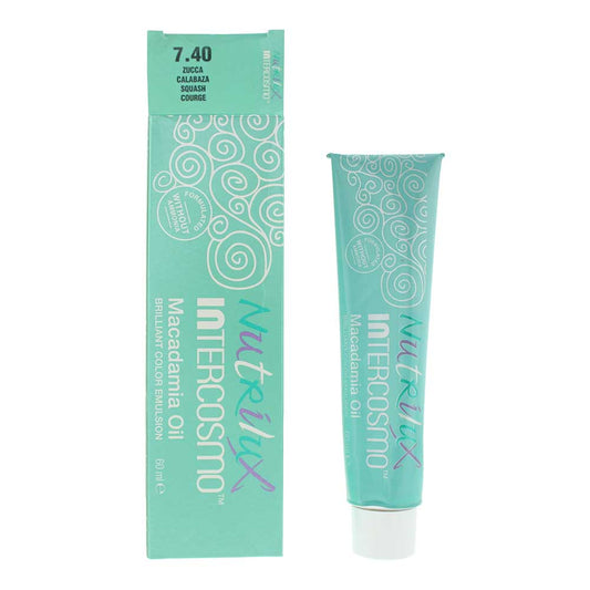 Intercosmo Nutrilux Macadamia Oil 7.40 Squash Hair Colour 60ml