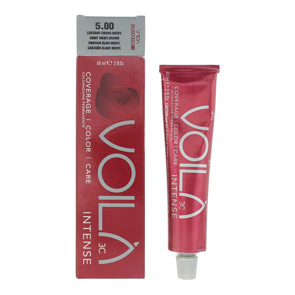Intercosmo Voilà 3C Intense 5.00 Light Mediteraneo Brown Hair Colour 60ml