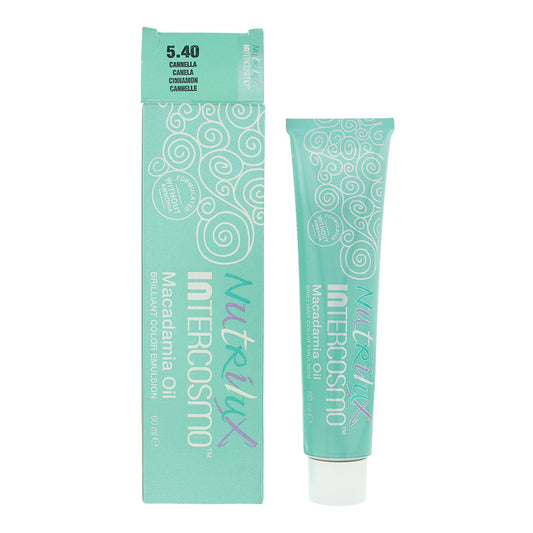 Intercosmo Nutrilux Macadamia Oil 5.40 Cinnamon Hair Colour 60ml