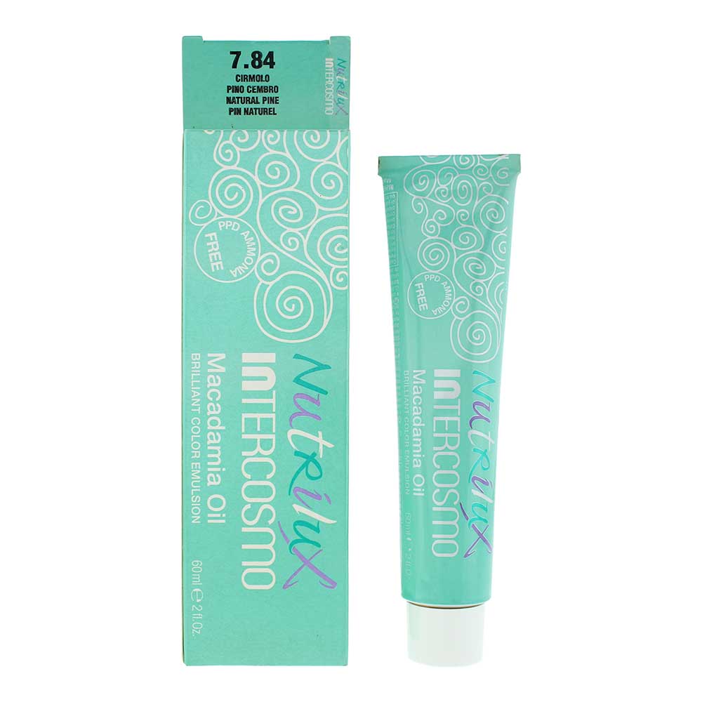 Intercosmo Nutrilux Macadamia Oil 7.84 Natural Pine Hair Colour 60ml