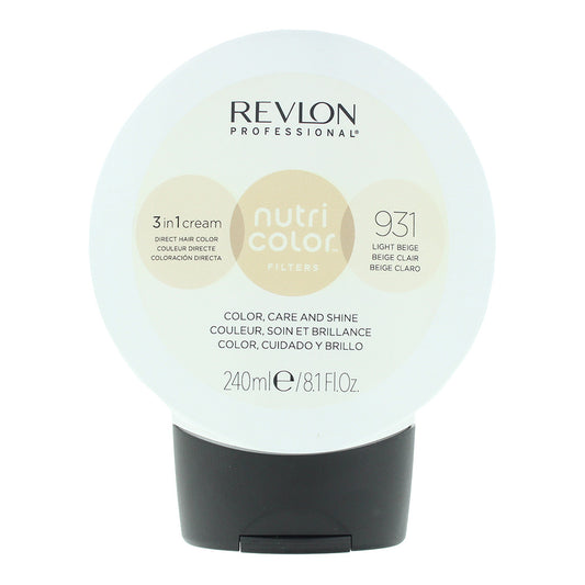 Revlon Nutri Color Filters 931 Light Beige 3 In 1 Hair Cream 240ml