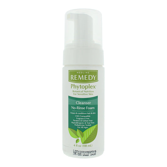 Medline Remedy Clinical Cleanse No-Rinse Foam Cleanser For Sensitive Skin Cleans