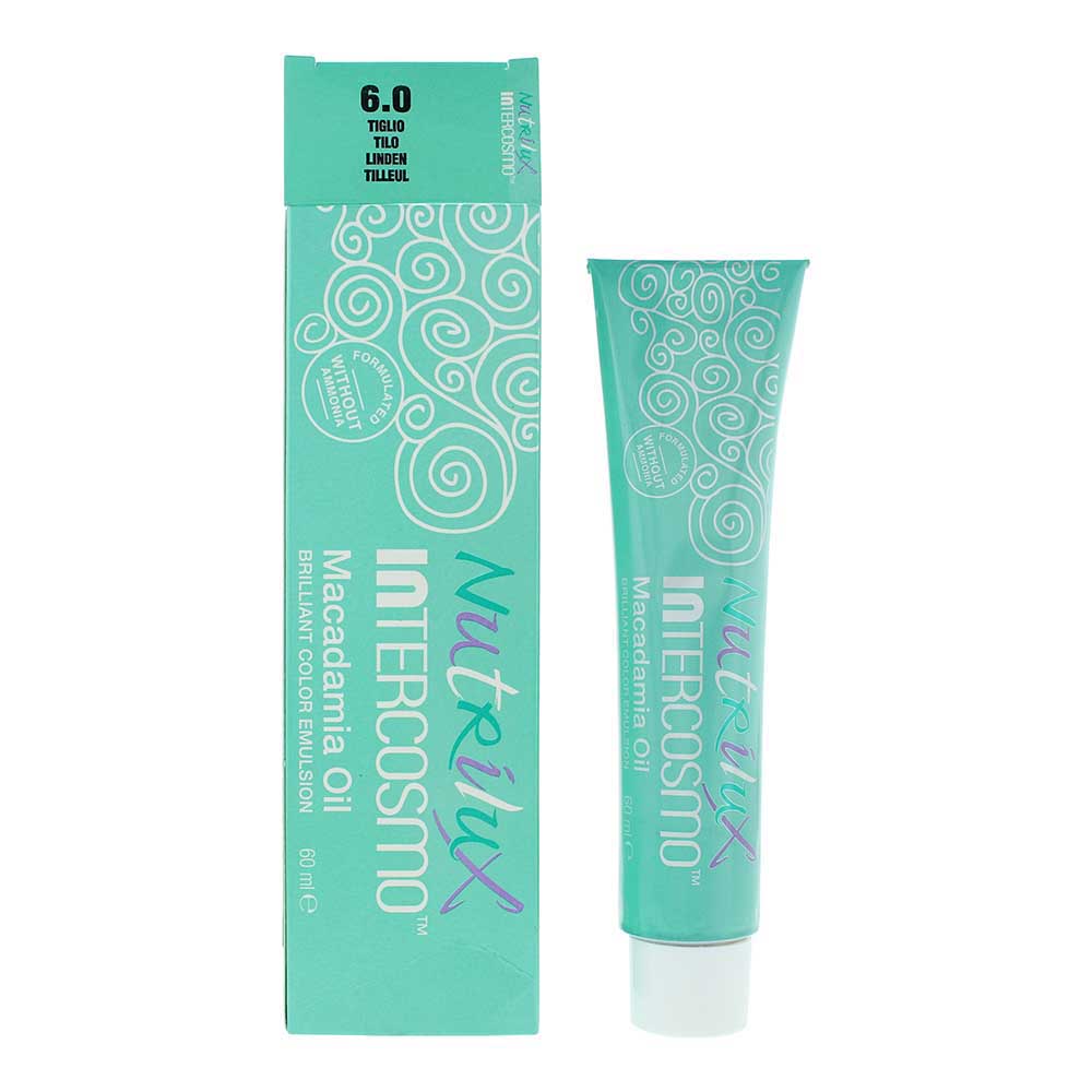 Intercosmo Nutrilux Macadamia Oil 6.0 Linden Hair Colour 60ml