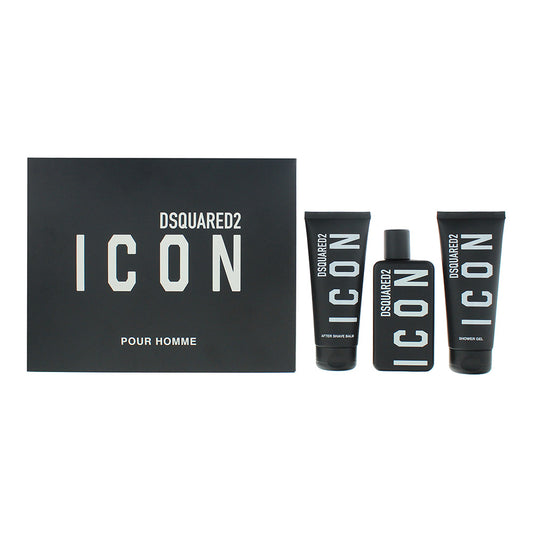 Dsquared2 Pour Homme 3 Piece Gift Set: Eau de Parfum 100ml - Body Lotion 100ml - Aftershave Balm 100ml