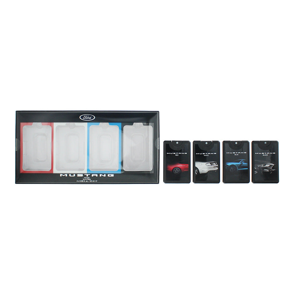 Mustang Pocketspray Coffret 4 Piece Gift Set: EDT 4 x 20ml