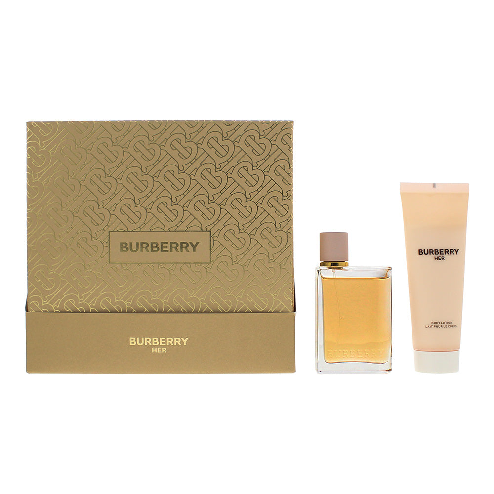 Burberry Her 2 Piece Gift Set: Eau de Parfum 50ml - Body Lotion 75ml