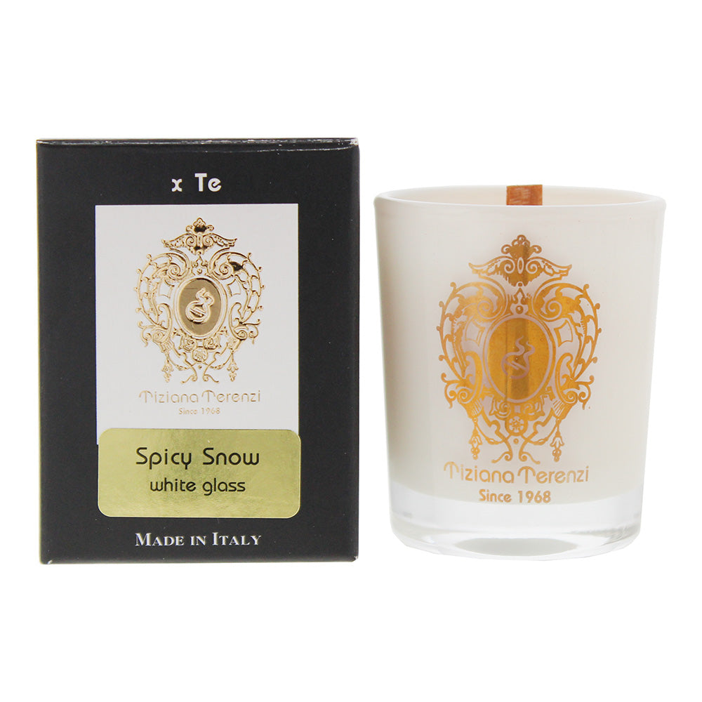 Tiziana Terenzi Spicy Snow White Glass Vinci Candle 35g
