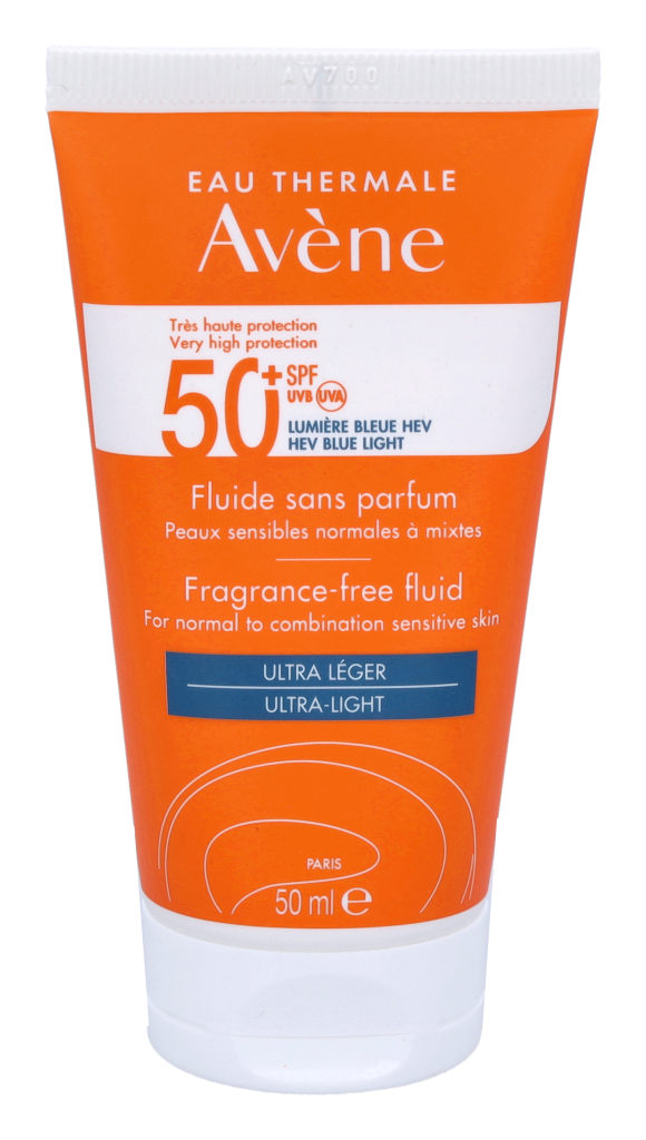 Avene High Protection Unscented Fluid SPF50+ 50 ml