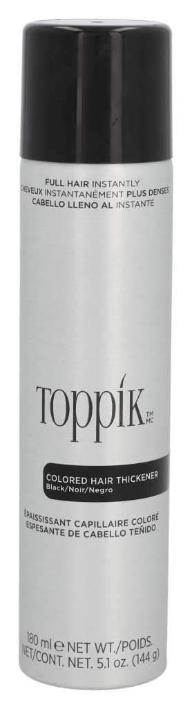 Toppik Colored Hair Thickener - Black 144 g