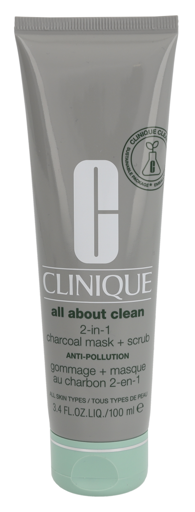 Clinique All About Clean 2-In-1 Charcoal Mask + Scrub 100 ml