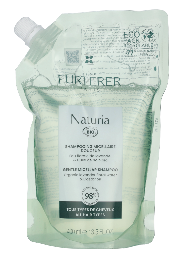 Rene Furterer Naturia Gentle Micellar Shampoo - Refill 400 ml