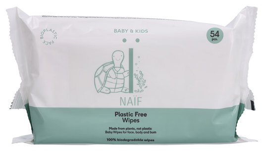 Naif Baby & Kids Plastic Free Wipes 54 piece