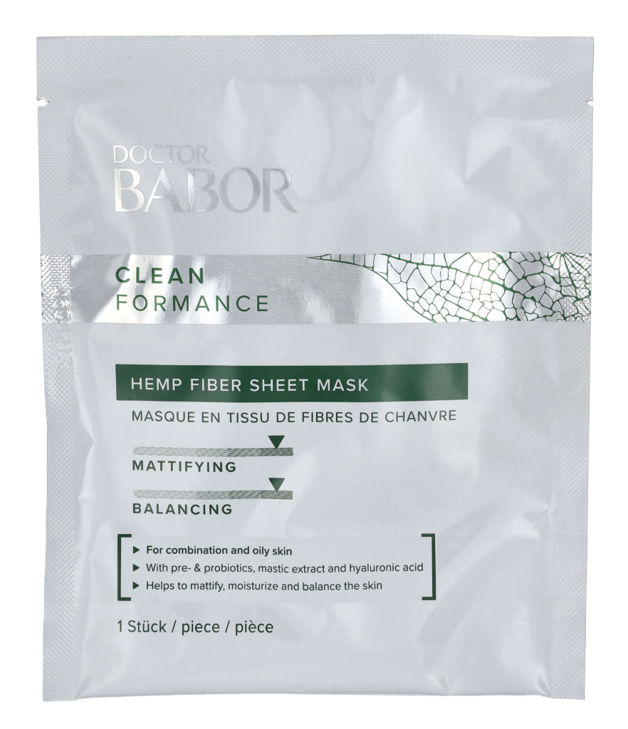 Babor Clean Formance Hemp Fiber Sheet Mask 1 piece