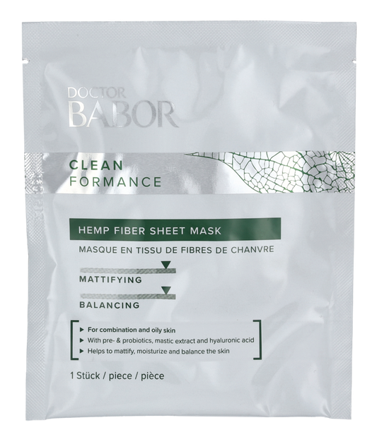 Babor Clean Formance Hemp Fiber Sheet Mask 1 piece