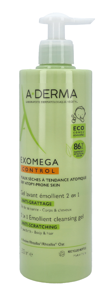 A-Derma Exomega Control Emollient Cleansing Gel Duo Set 500 ml