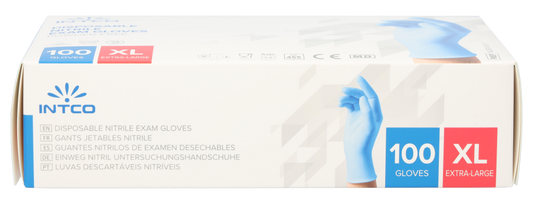 Intco Disposable Nitrile Exam Powder Free - Size XL 100 piece