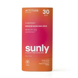 Attitude Sunly - Sunscreen Stick - Orange Blossom - 30 SPF - 60 g