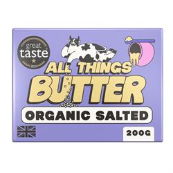 All Things Butter All Things Butter British Organic Salted Butter 200g