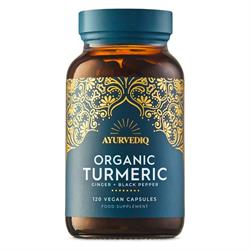 Ayurvediq Wellness Organic Turmeric Ginger & Black Pepper Caps - 120's