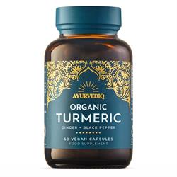 Ayurvediq Wellness FREE - Organic Turmeric Ginger & Black Pepper Caps - 60's