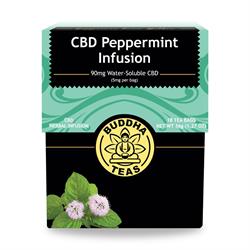 Buddha Teas Peppermint Tea - with CBD - 18 tea bags